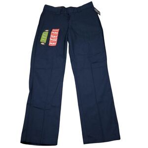 Dickies Slim Fit Tapered Twill Flex Dark Blue Work Pants Men's Size 33 x 30